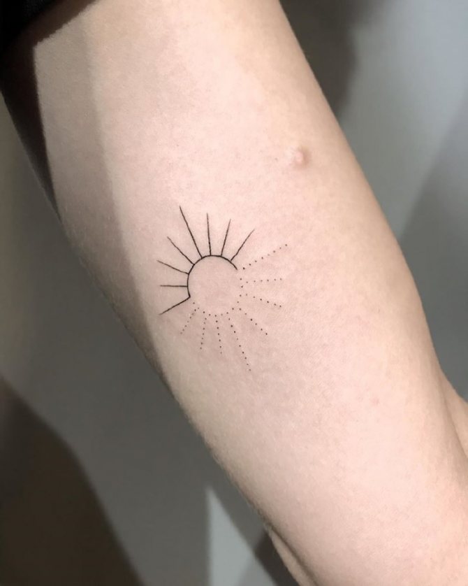 What does sun tattoo mean?