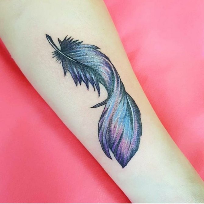 tattoo of a feather