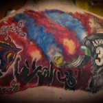 Color tattoo of FC CSKA Moscow