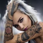 girl with a tattoo
