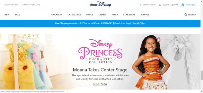 Disney site