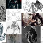 Angel and demon tattoo designs