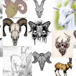 sketches goat tattoo