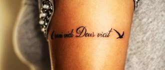 Tattoo sentences with meaning for girls in Latin translations in English, French, Italian