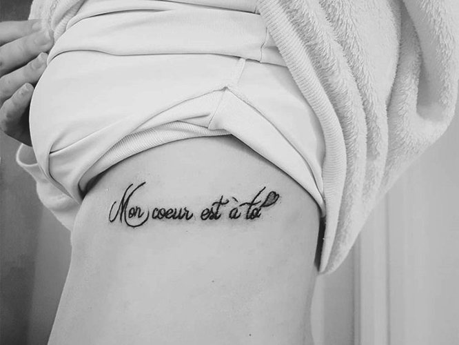 Phrases for tattoos with meaning for girls in Latin translate in English, French, Italian