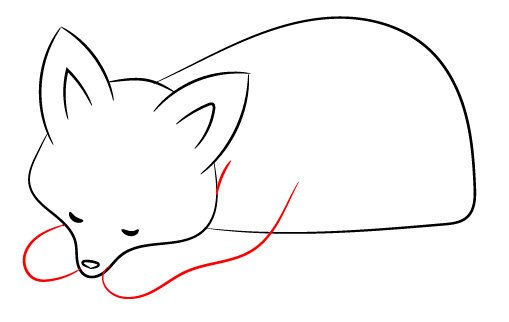 How to draw a fox