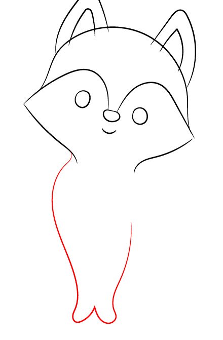 How to draw a fox
