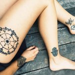 Tattoo Wheel of Fortune. Meaning, sketches for girls, photos