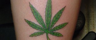 cannabis tattoo