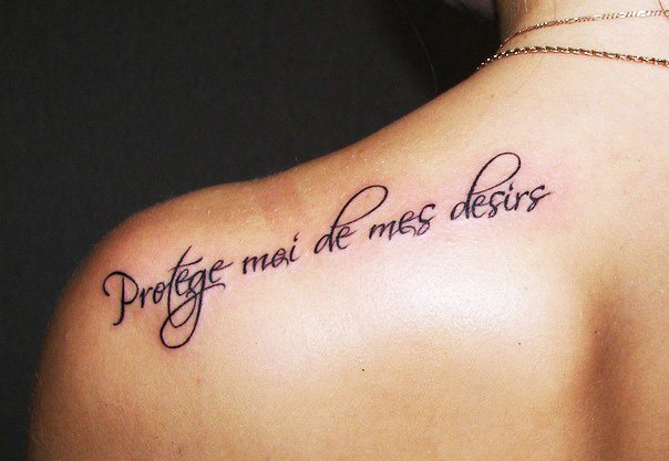Beautiful phrases in French for tattoos, girl or boy