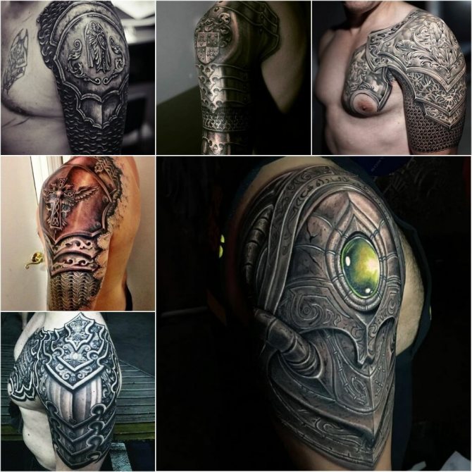 Men's Shoulder Tattoo - Shoulder Armor Tattoo - Shoulder Armor Tattoo