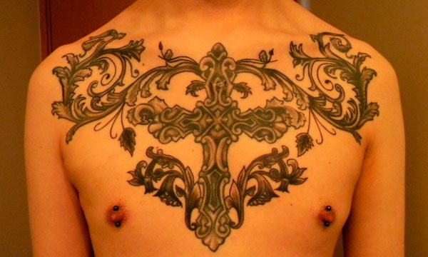 Male tattoos on chest 3