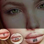 Tattoo on the lip