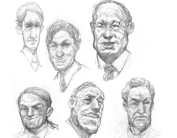 facial sketches