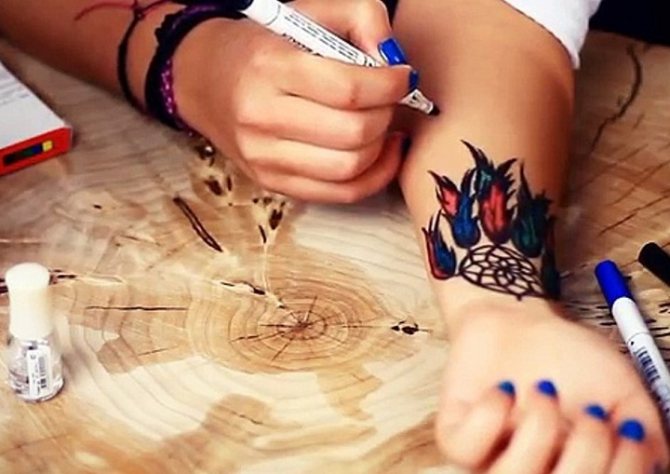If a tattoo has begun to fade, you can use such markers to correct it