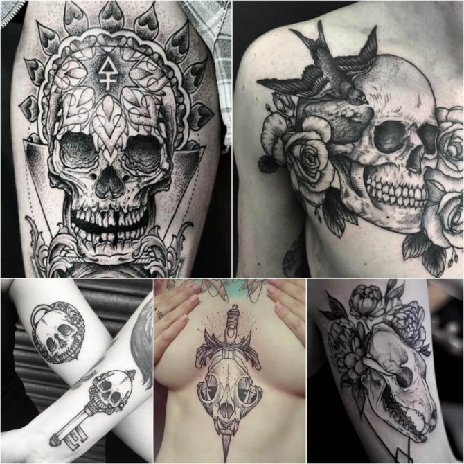 Tattoo skull - Meaning of skull tattoo - Skull tattoo