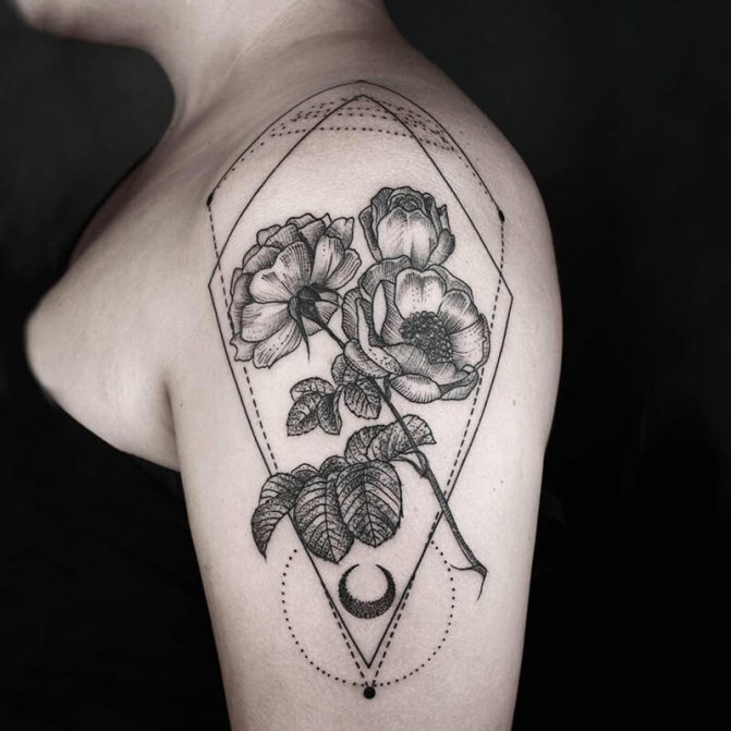Tattoo flowers meaning - Tattoo Flowers - Tattoo Flowers on his shoulder
