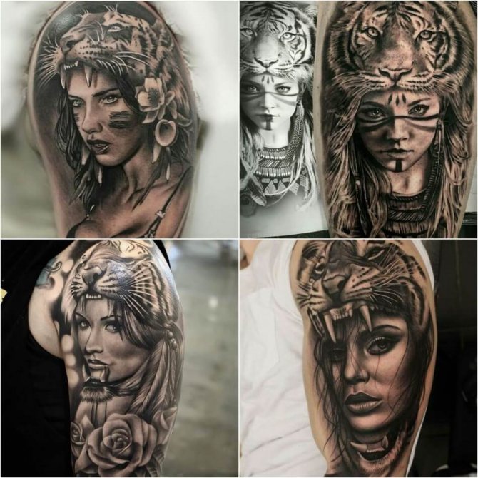 Tattoo Girl - Tattoo Girl with the Skin of a Tiger