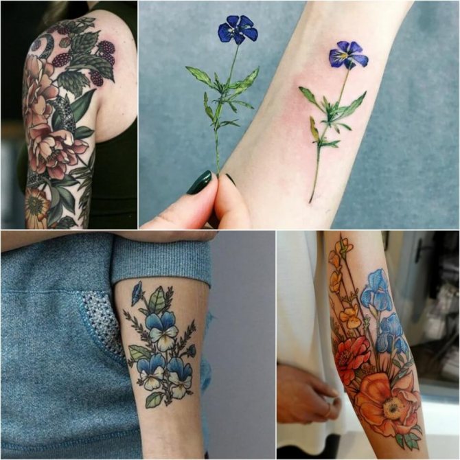 Tattoo for girls - tattoo flowers for girls