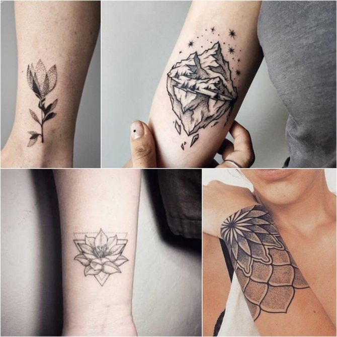 Tattoo for girls - dotwork tattoo for girls