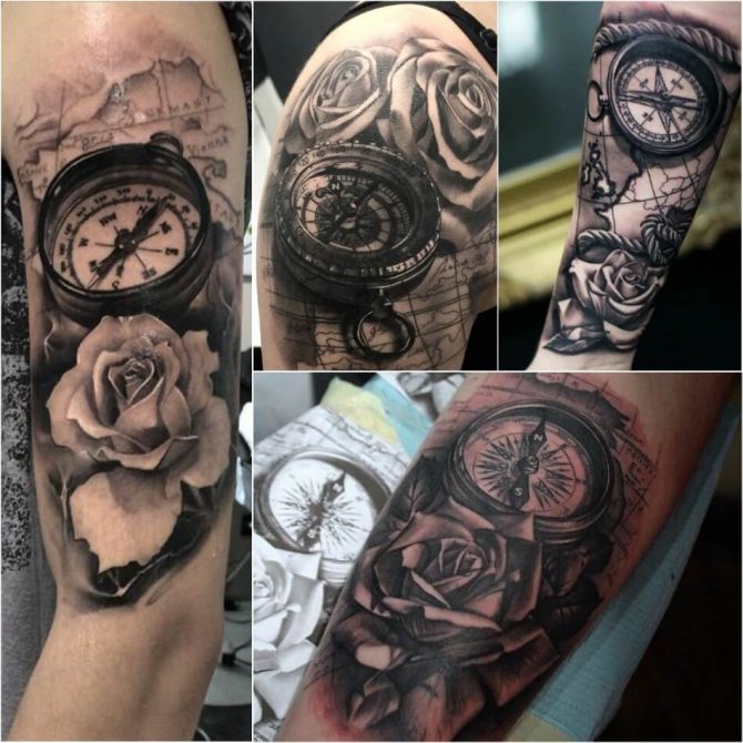 Tattoo Compass and Rose - Compass and Rose Tattoo