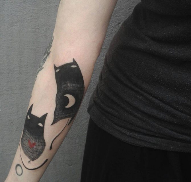 Tattoo cat - Abstract Cat Tattoo - Abstract Cat Tattoo