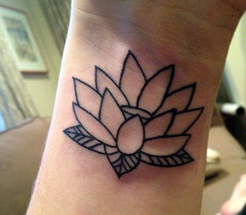 Water lily tattoo on your wrist