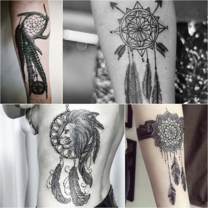Tattoo Dreamcatcher - Meaning and Sketches of Dreamcatcher