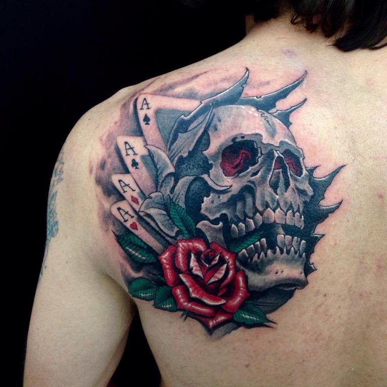 Tattoo male skull