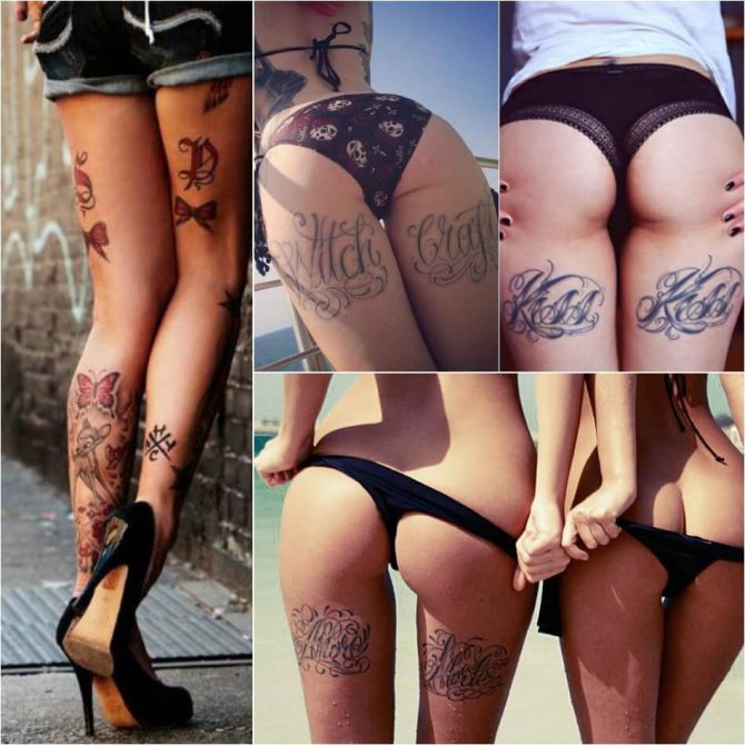 Tattoo on Thigh - Tattoo on Thigh for Girls on Back Thigh