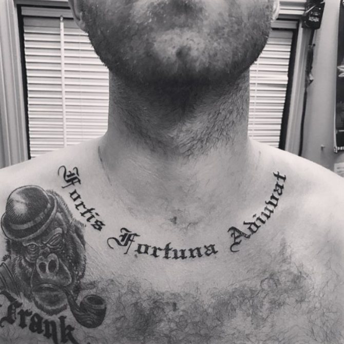 Tattoo in Latin with translation
