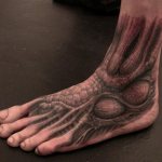 Men's leg photo tattoos