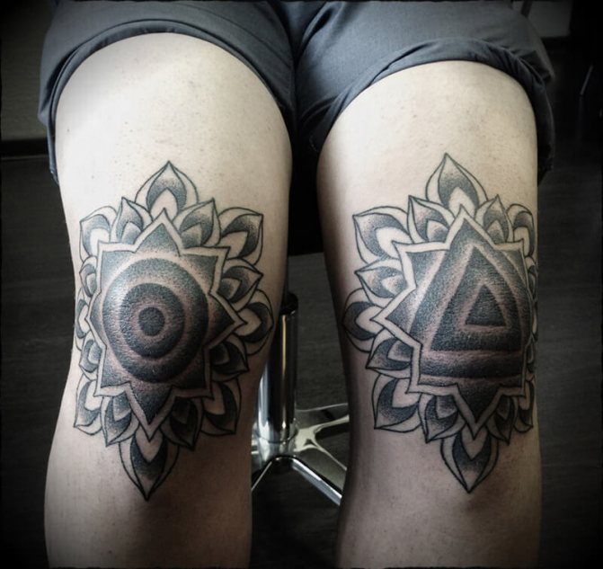 Leg Tattoo - Leg Tattoo - Knee Tattoo - Knee tattoo