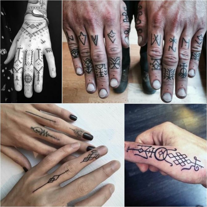 Tattoo on finger - Tattoo on finger ornament - Tattoo ornament on finger