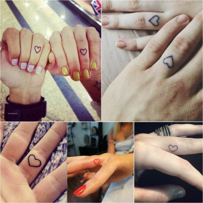 Tattoo on finger - Heart tattoo on finger - Heart tattoo on finger