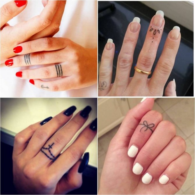 Tattoo on finger - Tattoo on finger - Female tattoo on finger - Tattoo on finger for girls