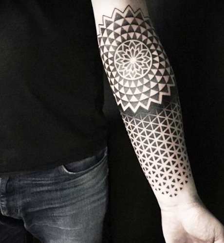 Tattoo on the arm for men with meaning, meaning, inscriptions with translation Slavic, Latin, Celtic patterns