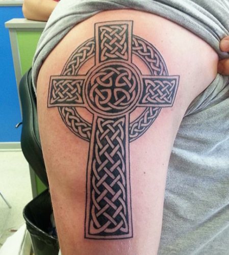 Tattoo on the arm for men with meaning, meaning, inscriptions with translation Slavic, Latin, Celtic patterns