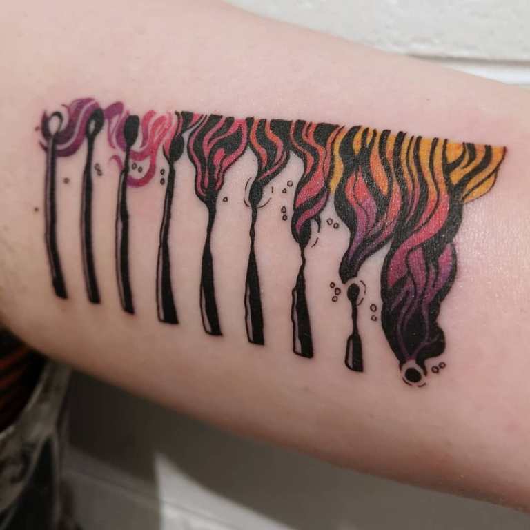 fire tattoo meaning for girls