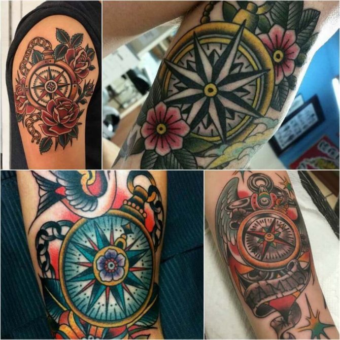 Tattoo oldskool - Tattoo Oldskool - Tattoo Style Oldskool - Tattoo Compass Oldskool