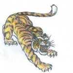 Tattoo of a tiger grin meaning in jail