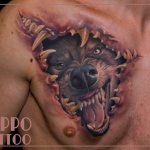 wolf grin tattoo