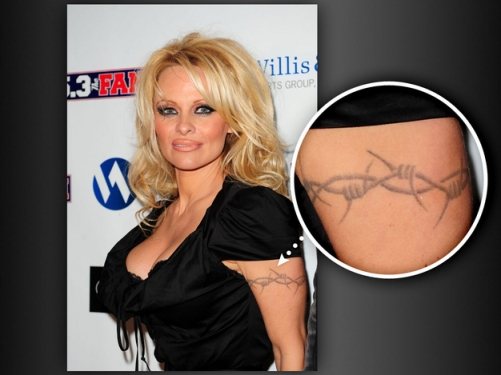 Tattoos of Pamela Anderson
