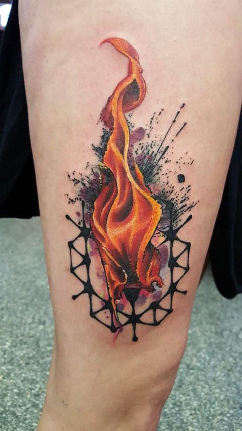 Tattoo fire flame
