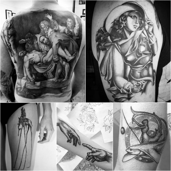 Tattoo based on paintings - Tattoo art - Tattoo painting masterpieces