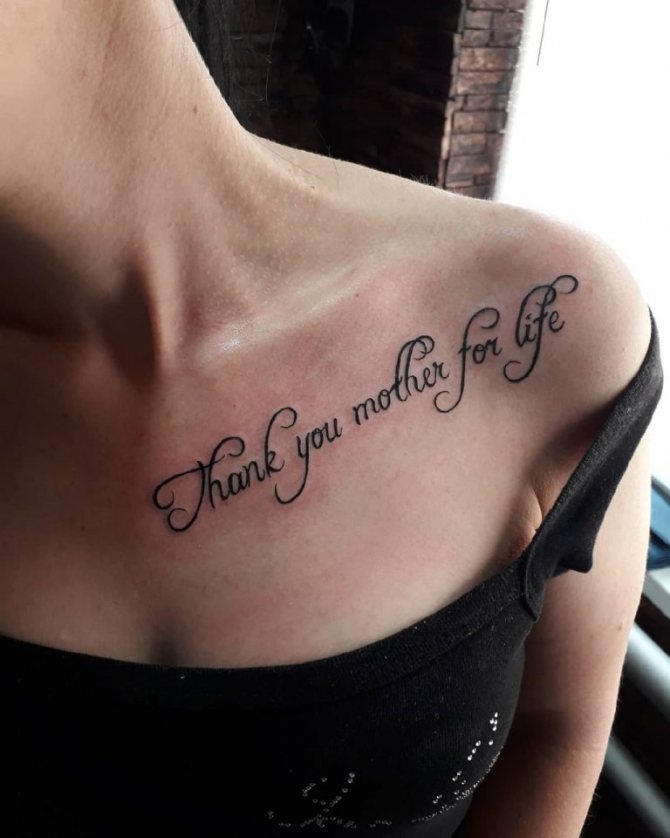 Tattoo dedicated to mom