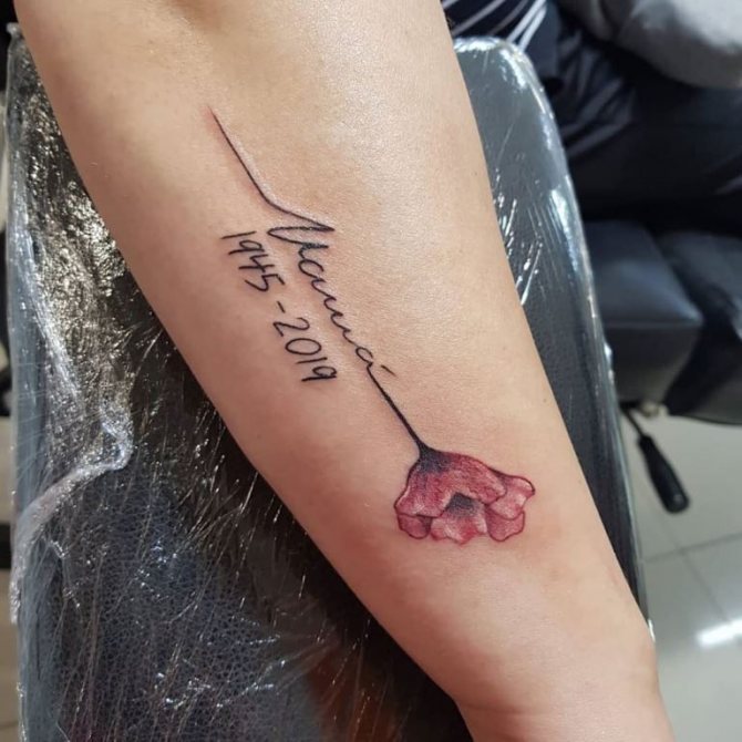 tattoo dedicated to mom