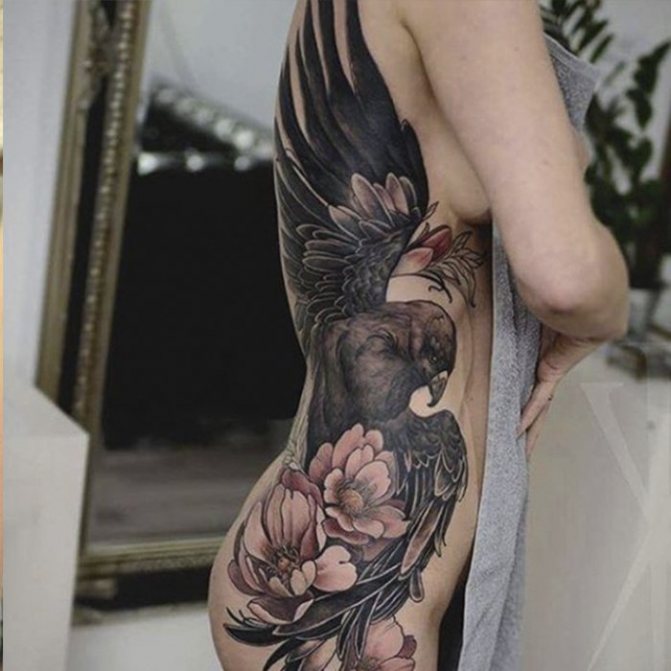 tattoo meanings of birds on the side