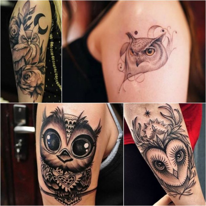 Owl Tattoo - Owl Tattoo for Girls - Female Owl Tattoos