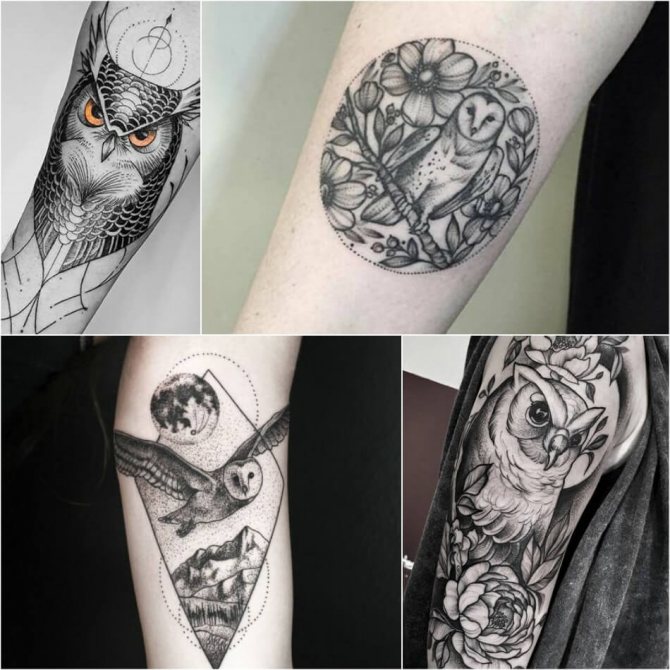 Tattoo Owl - Tattoo Owl on Hand - Tattoo Owl on Hand
